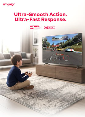 امبيكس 50 بوصة تلفزيون ذكي,دقة 4 كيه كيو ليد,60 Hz,اسود,50-Inch Google QLED TV