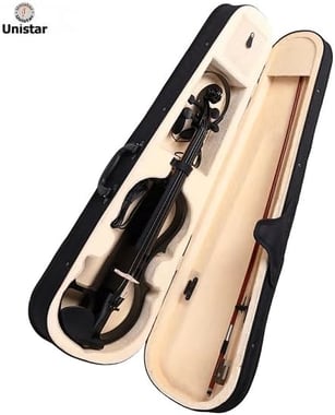 Unistar Violin Advanced,Right-Handed,4,Adults,Black