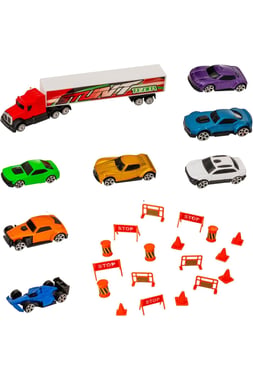 Teamsterz Vehicle & Track Set Truck,3 Years And Above,Multicolor