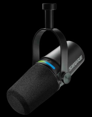 شور MV7i,USB-C / XLR,ميكروفون ديناميكي,أسود