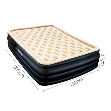 بيست واي سرير هوائي قابل للنفخ 203 سم×152 سم×46 سم,شخصان,متعدد الالوان
