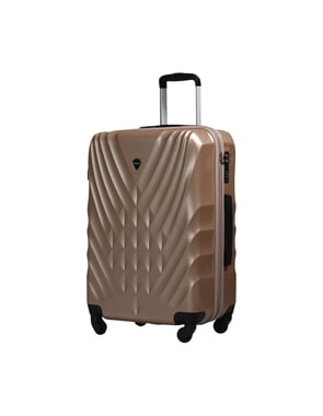 Track Luggage Set (14"/20"/24"/28"),4 Pieces,Brown