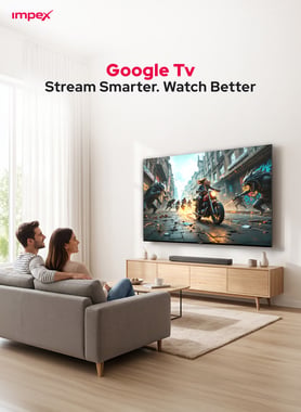 Impex 75" Smart Tv,4k Qled,,Black,75-Inch Qled Smart Google Tv