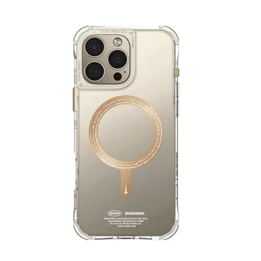 Skinarma Iphone 16 Pro Back Cover Mobile Case,Gold