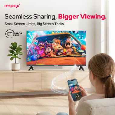 امبيكس 32 بوصة تلفزيون ذكي,دقة اتش دي ليد,60 Hz,اسود,Impex Gloria 32 inch HD Smart LED TV