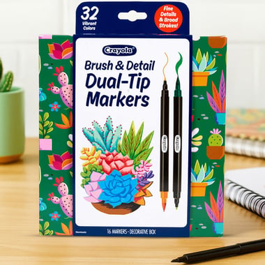 Crayola Brush Pen,Assorted Color,16