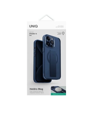 Uniq Iphone 15 Pro Back Cover Mobile Case With Magsafe,Deep Blue