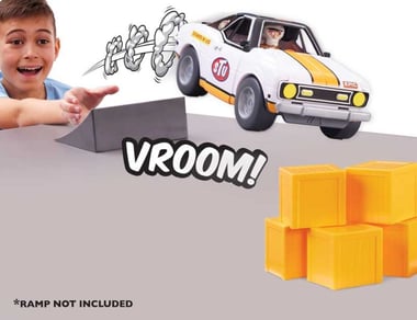 Stuntman Stu Diecast Model Playset Sports Car,5 Years And Above,Multicolor