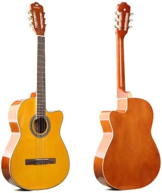 Unistar Acoustic Guitar Beginner,Right-Handed,6,Adults,Brown