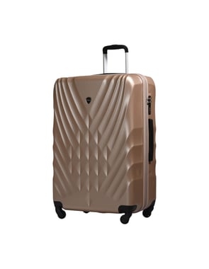 Track Luggage Set (14"/20"/24"/28"),4 Pieces,Brown