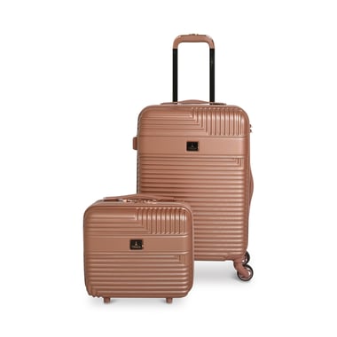 Track Luggage Set Of 2 (14"/20"),2 Pieces,Gold