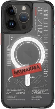 سكينارما iPhone 15 Pro Max,غطاء خلفي للهاتف الذكي,أسود