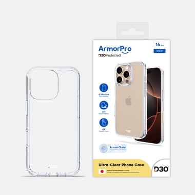 Armorpro Iphone 16 Pro Back Cover Mobile Case,Clear