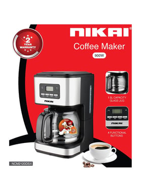 Nikai Drip Coffee Machine,Black
