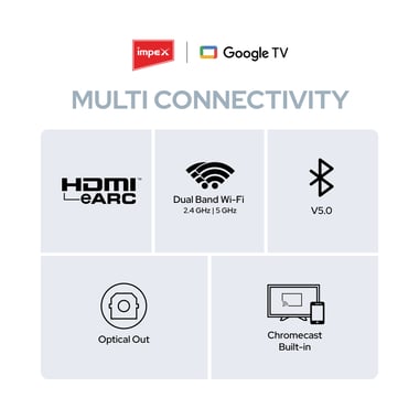 امبيكس 65 بوصة تلفزيون ذكي,دقة 4 كيه ليد,60 Hz,اسود,Impex 65 Inch 4K Ultra HD Smart LED Google TV