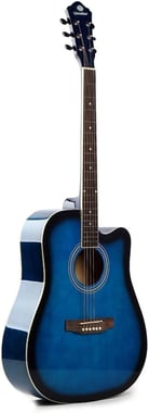 يونيستار جيتار صوتي مبتدىء, لليد اليمنى,6 Strings, للبالغين,ازرق