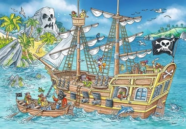 رافنسبورغر RVN50895,The Adventure Island / Pirates,ألغاز تركيب جيغسو,48,انجليزي,4 سنوات فما فوق
