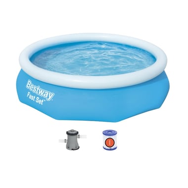 Bestway Above-Ground Pool 305 Cm×305 Cm×76 Cm,3 Person,Blue