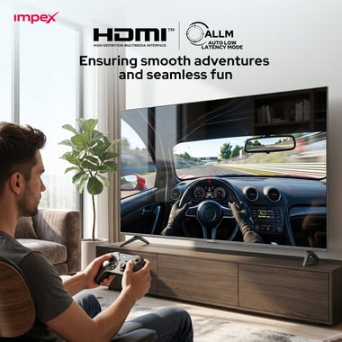 امبيكس 85 بوصة تلفزيون ذكي,دقة 4 كيه كيو ليد,60 Hz,اسود,Impex Whale OS 85" SMART QLED TV