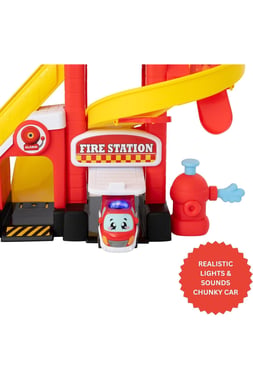 Teamsterz Vehicle & Track Set Truck,3 Years And Above,Multicolor