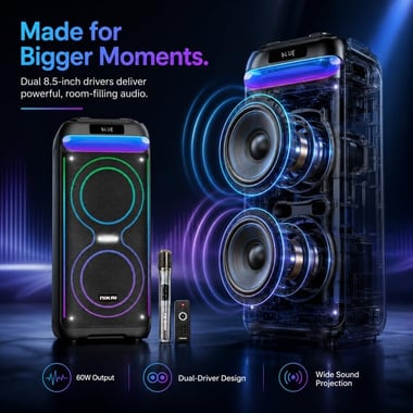Nikai Wireless Pa System,As Per Usage,Black