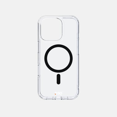 آرمربرو iPhone 16 Pro Max,غطاء خلفي للهاتف الذكي مع ماغ سيف,أسود / شفاف