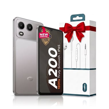 آيتل A200 Dual SIM Meteor titanium 3+5GB,128 جيجابايت,3 جيجابايت رام,تيتانيوم 4G LTE,