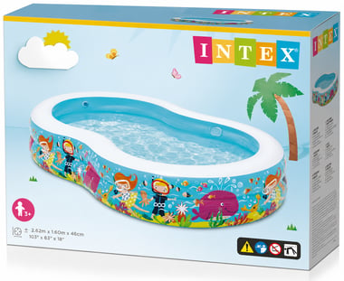 Intex Inflatable Pool 262.00 Cm×46.00 Cm×160.00 Cm,3 Person,Multicolor