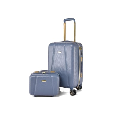 Track Luggage Set Of 2 (14"/20"),2 Pieces,Blue