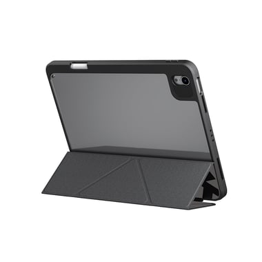 سكينارما iPad Air 11 (6th Gen) حافظة كمبيوتر لوحي فوليو,رمادي ميتاليك/ميتاليك/شفاف