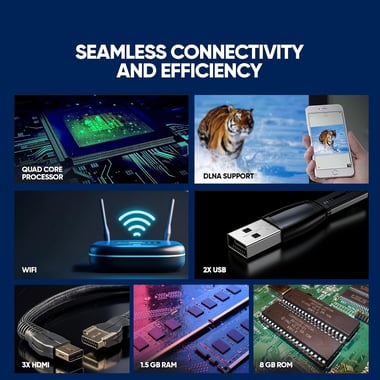 نيكاي 65 بوصة تلفزيون ذكي,دقة 4 كيه ليد,60 Hz,اسود,UHD65SLED1