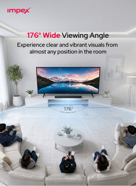 Impex 65" Smart Tv,4k Qled,60 Hz,Black,Wios65q