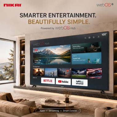 Nikai 100" Smart Tv,Uhd Led,60 Hz,Black,Nik100meu4stn