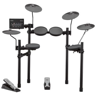 Yamaha Dtx-402 Electronic Drum Set Intermediate 5 Pieces,All Ages,Black