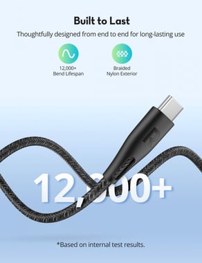 Ravpower Rp-Cb1029 Ravpower Rp-Cb1029 60w Fast Charging Nylon Braid Black Global Version Type C To C Cable 1.2m Sync & Charge Cable,1.2 Cm,Black