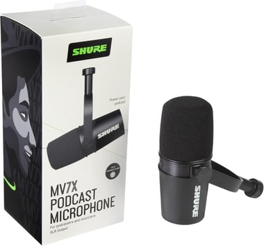 شور MV7X,USB-C / XLR,ميكروفون ديناميكي,أسود