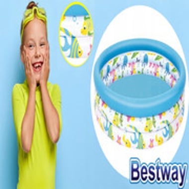 Bestway Inflatable Pool 102 Cm×102 Cm×25 Cm,2 Person,Multicolor