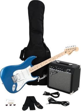 Fender Electric Guitar Beginner,Right-Handed,6,Adults,Black