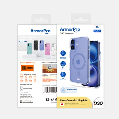 Armorpro Iphone 16 Back Cover Mobile Case With Magsafe,Clear
