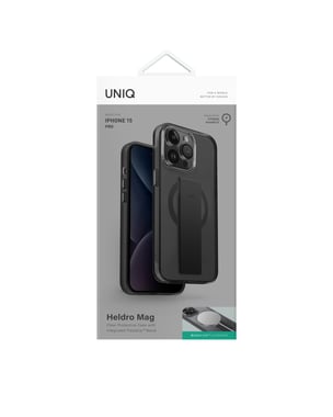 Uniq Iphone 15 Pro Back Cover Mobile Case With Magsafe,Black/Smoke