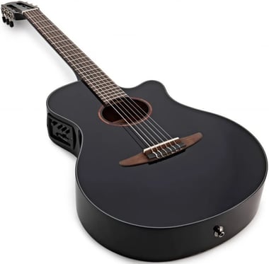 Yamaha Acoustic Electric Guitar Intermediate,Right-Handed,6,Adults,Black