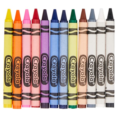 Crayola Wax Crayon,Assorted Color,12
