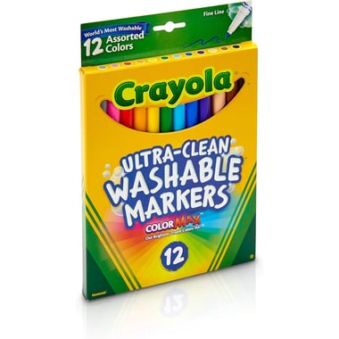 Crayola Color Marker (Washable),Assorted Color,12