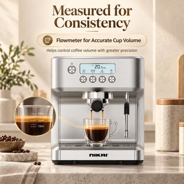 Nikai Espresso Machine,Silver