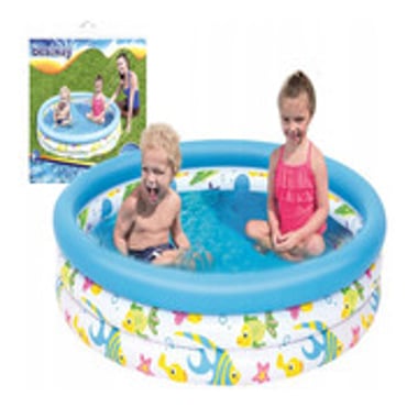 Bestway Inflatable Pool 102 Cm×102 Cm×25 Cm,2 Person,Multicolor