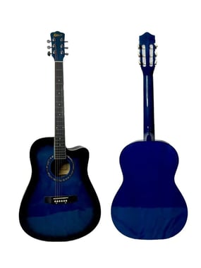 يونيستار جيتار صوتي مبتدىء, لليد اليمنى,6 Strings, للبالغين,ازرق