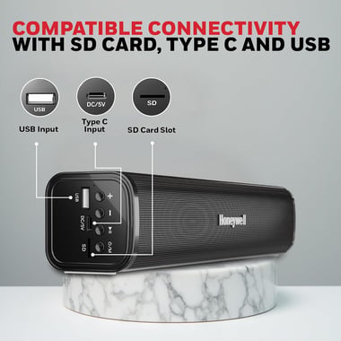 هوني ويل HC000251/AUD/SB/V1000/BLK مكبر صوت متنقل,15,أسود