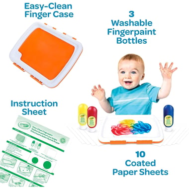 Crayola Finger Paint,Assorted Color