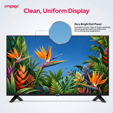 Impex 24" Smart Tv,Hd Led,,Black,Impex Gloria 24 Hd Led Tv