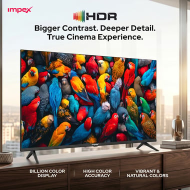 Impex 43" Smart Tv,Full Hd Qled,60 Hz,Black,Wios43q